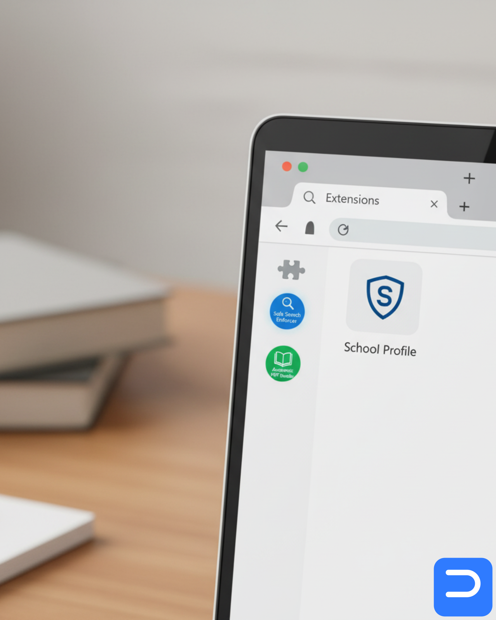 Teen’s Windows laptop with a separate School browser profile and minimal extensions after a malware clean in Stellenbosch