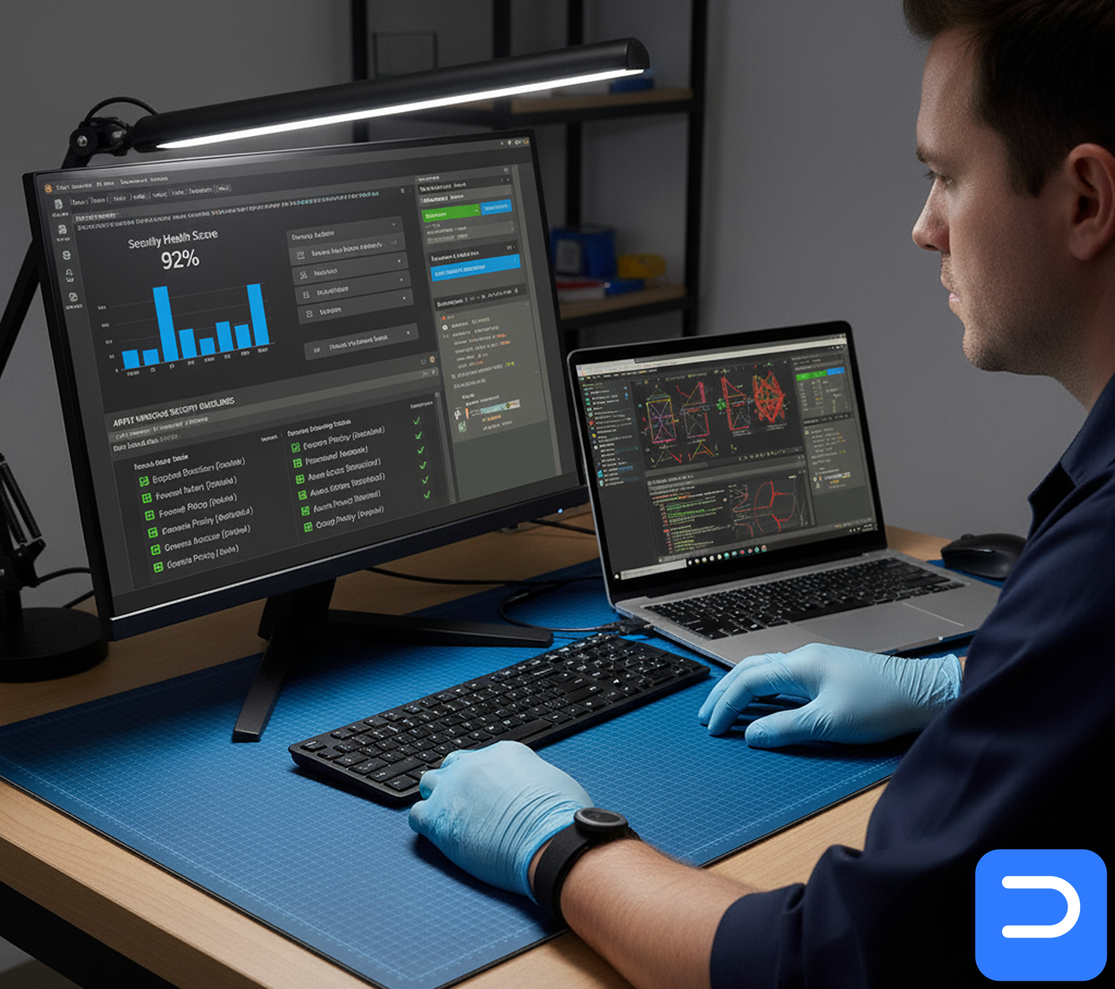 Applying Windows security baselines and hardening.