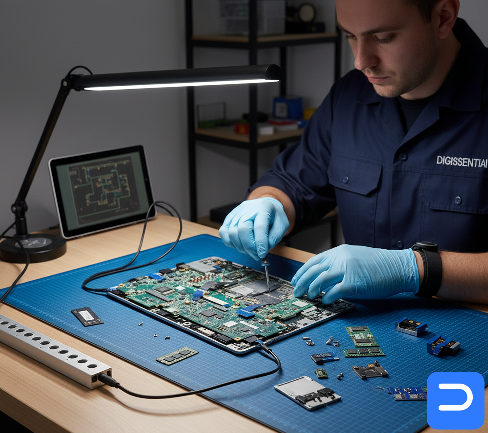 Standard bench labour for diagnostics and repairs.